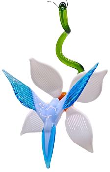 Blüte mit Kolibri, hängend